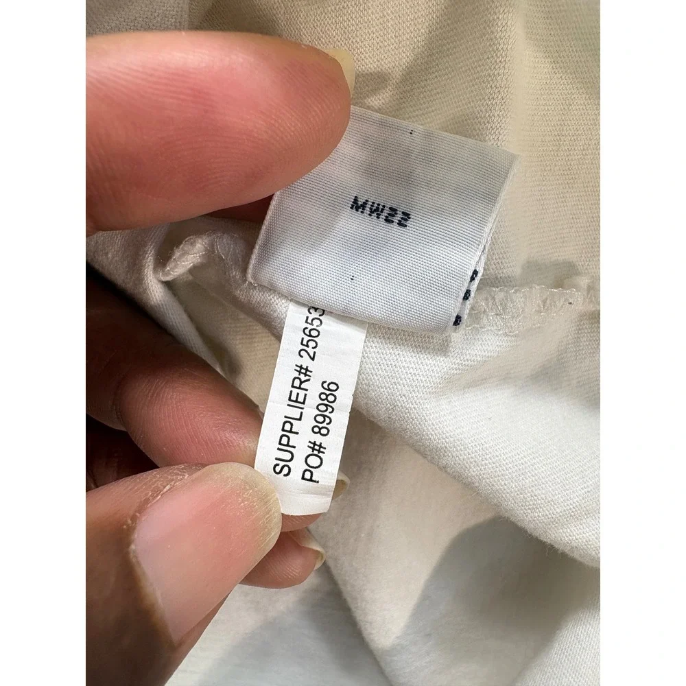 Polo Ralph Lauren Mens Long Sleeve T-Shirt Cream‎ Off-White Pony Logo Size M